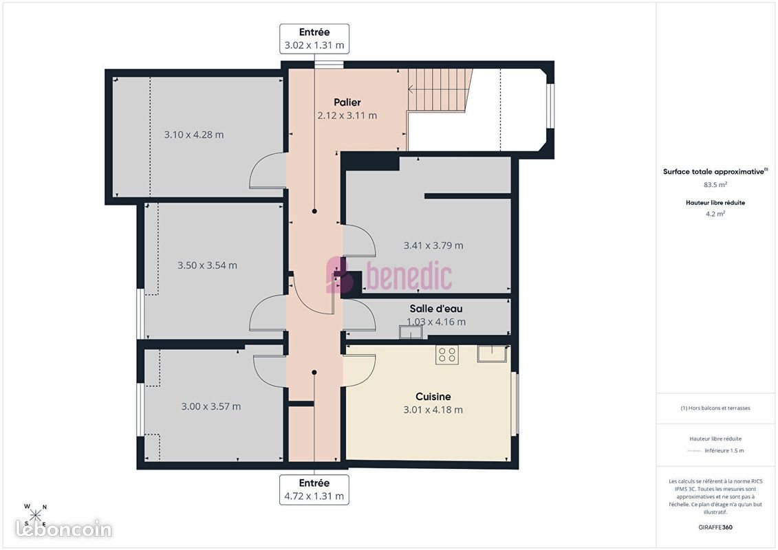 Appartement à vendre, 80m², Le Ban-Saint-Martin