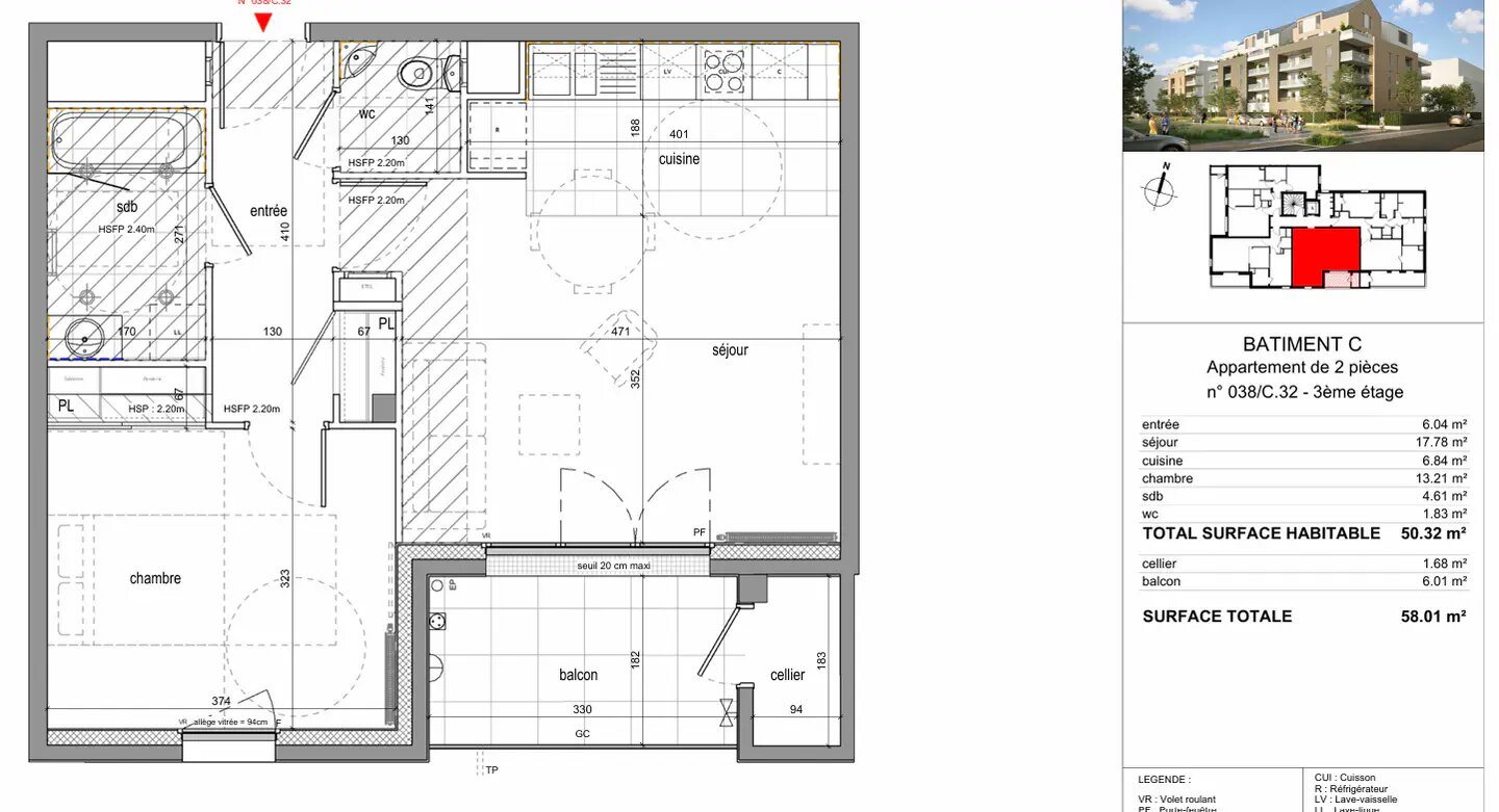 Appartement à louer, 50m², Choisy-le-Roi
