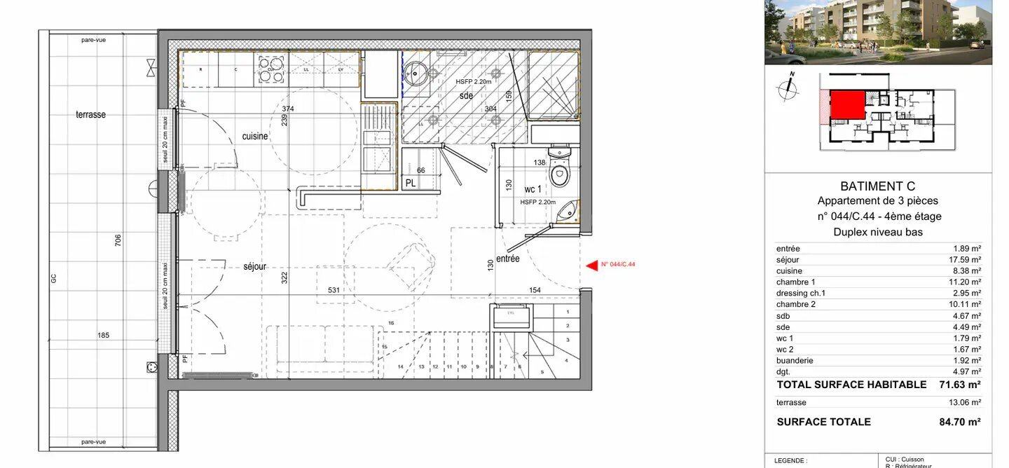 Appartement à louer, 71m², Choisy-le-Roi