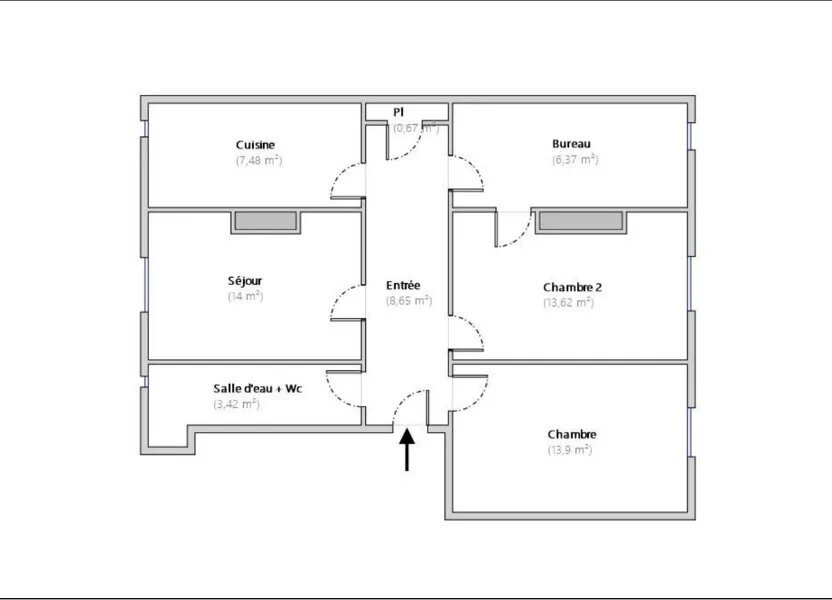 Appartement à vendre, 69m², Montrouge