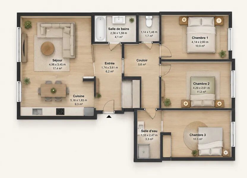 Appartement à vendre, 82m², Montrouge