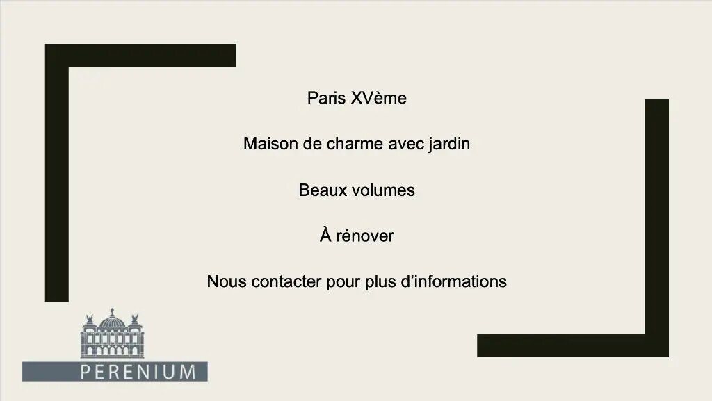 Maison à vendre, 250m², Paris 15ème