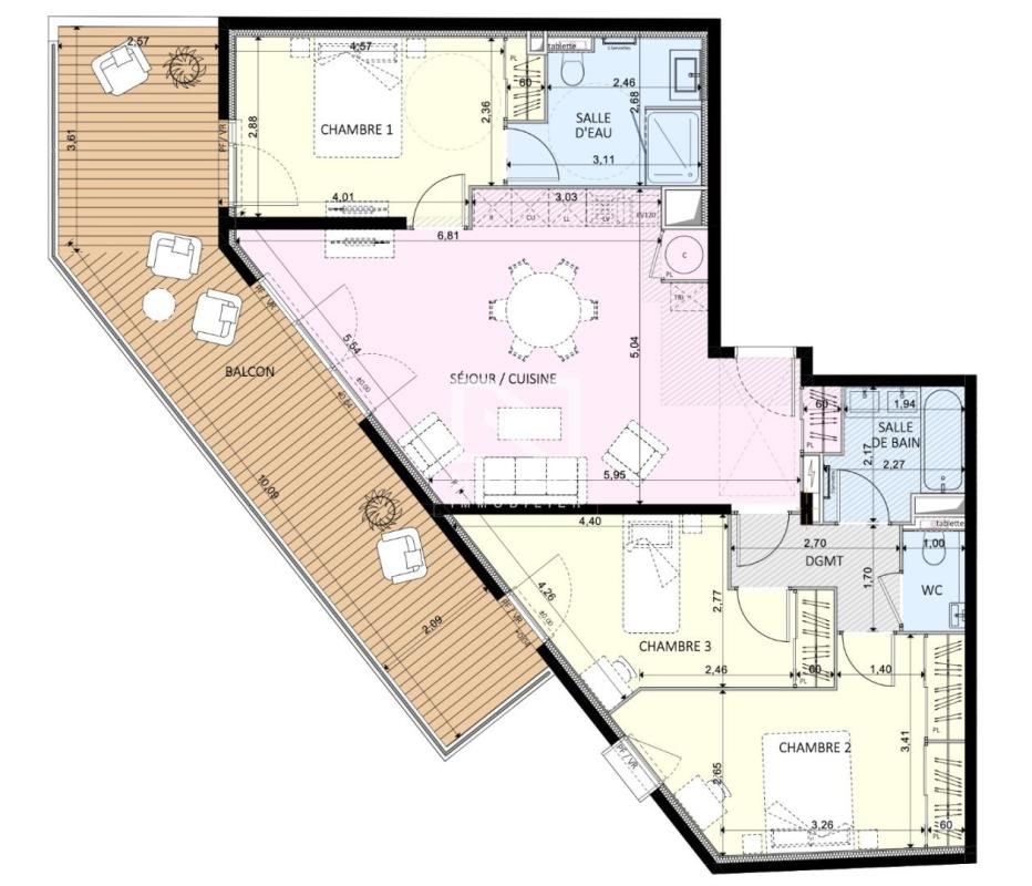 Appartement à vendre, 87m², Antibes