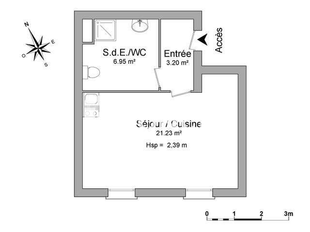 Appartement à louer, 31m², Amiens