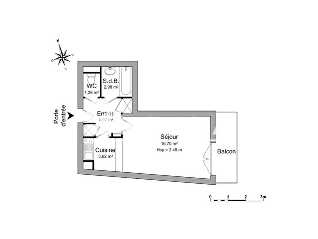 Appartement à louer, 29m², Strasbourg