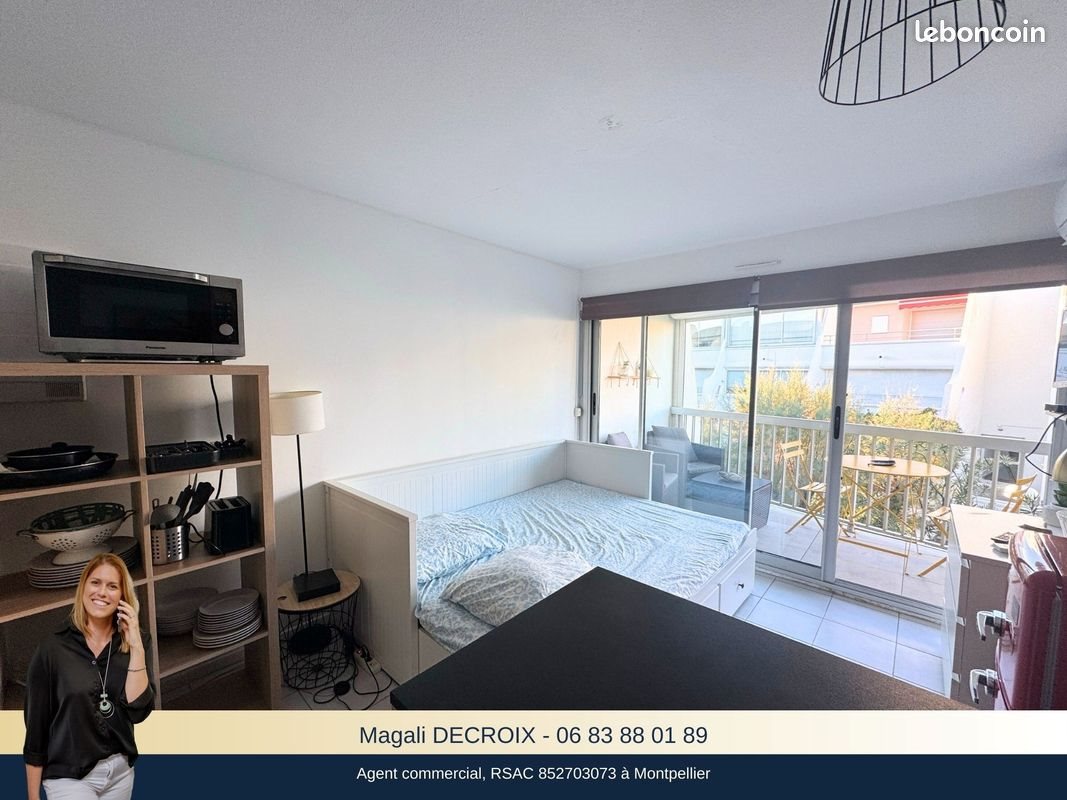 Appartement à louer, 19m², La Grande-Motte