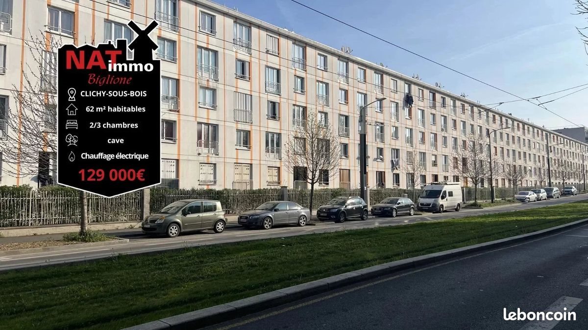 Appartement à vendre, 62m², Clichy-sous-Bois