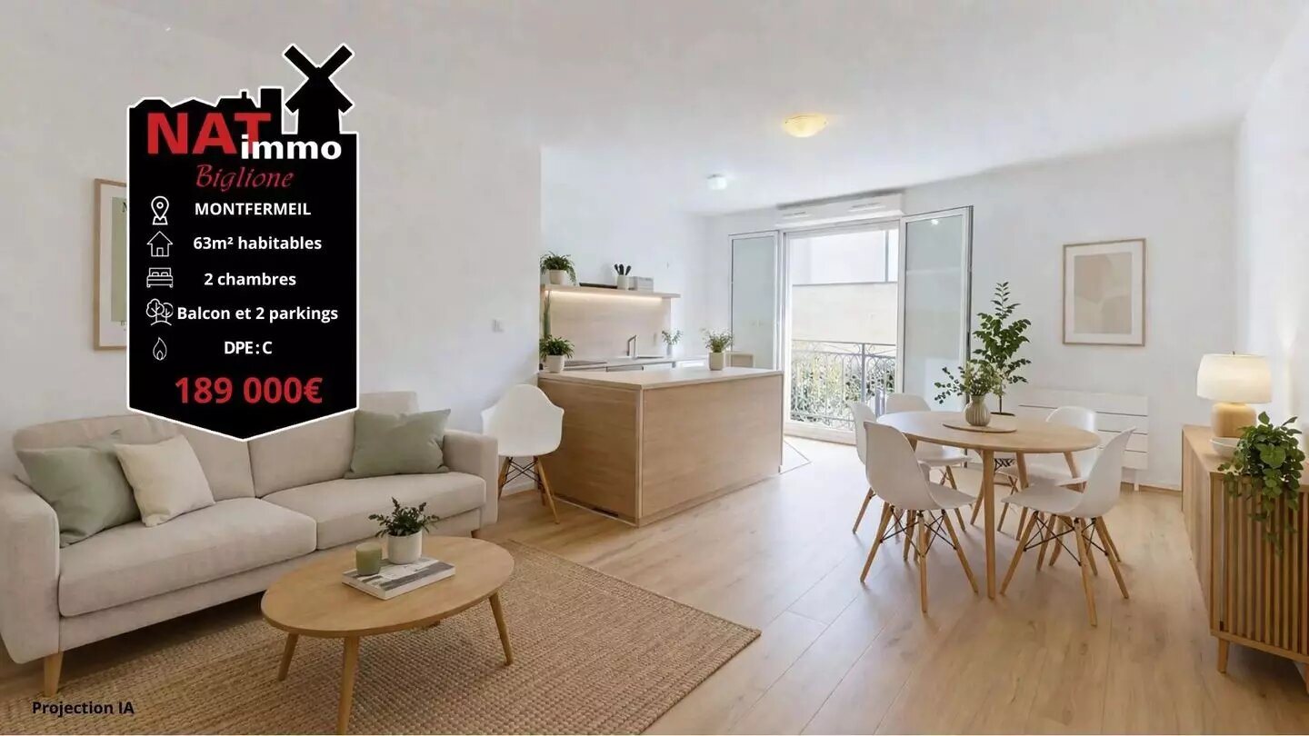 Appartement à vendre, 63m², Montfermeil