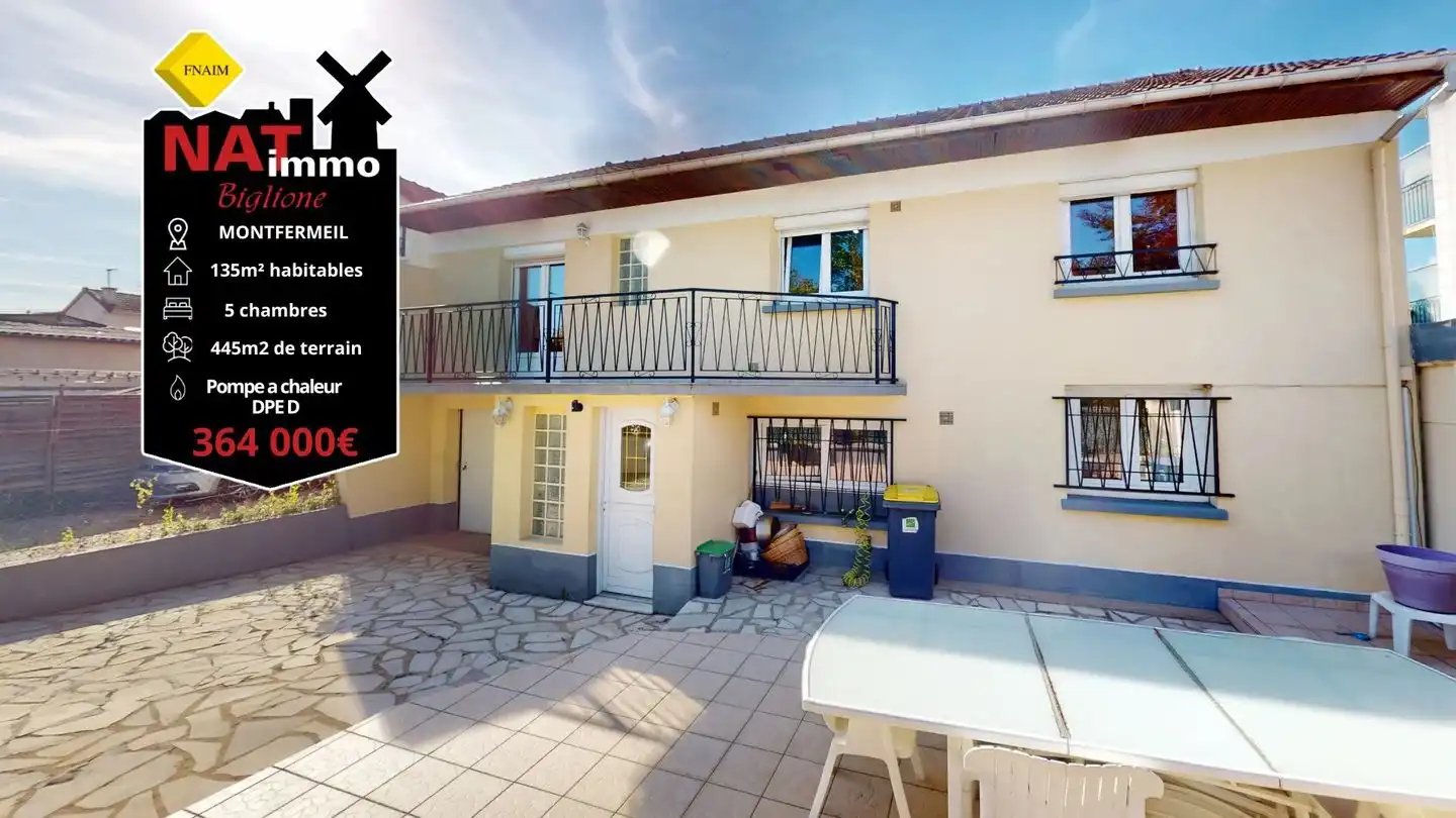 Maison à vendre, 135m², Montfermeil