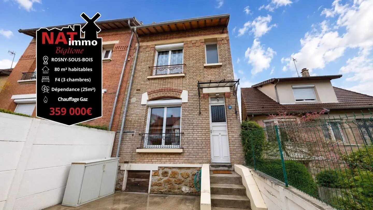 Maison à vendre, 81m², Rosny-sous-Bois