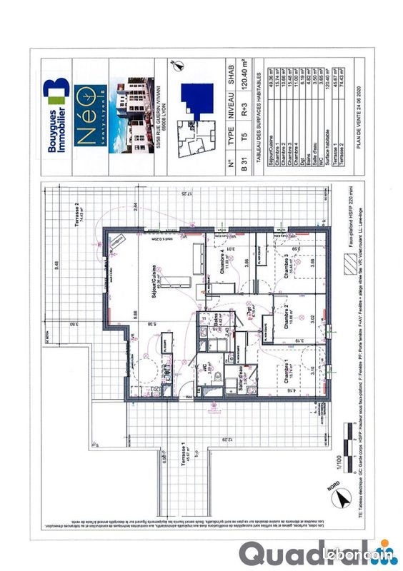 Appartement à louer, 120m², Lyon 8ème