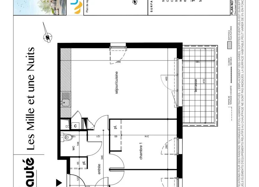 Appartement à louer, 63m², Frontignan