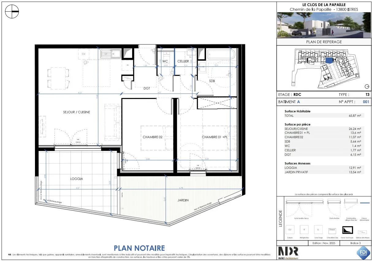 Appartement à louer, 65m², Istres