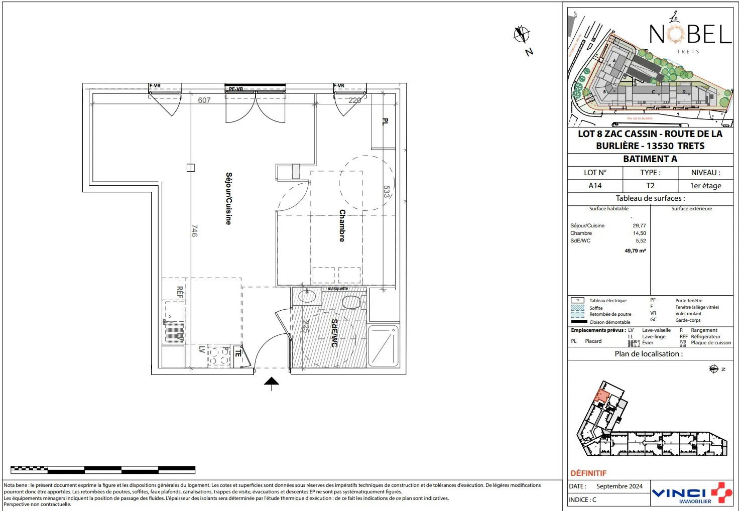 Appartement à louer, 49m², Trets