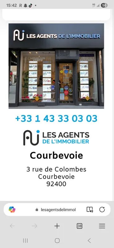 Appartement à vendre, 55m², Courbevoie