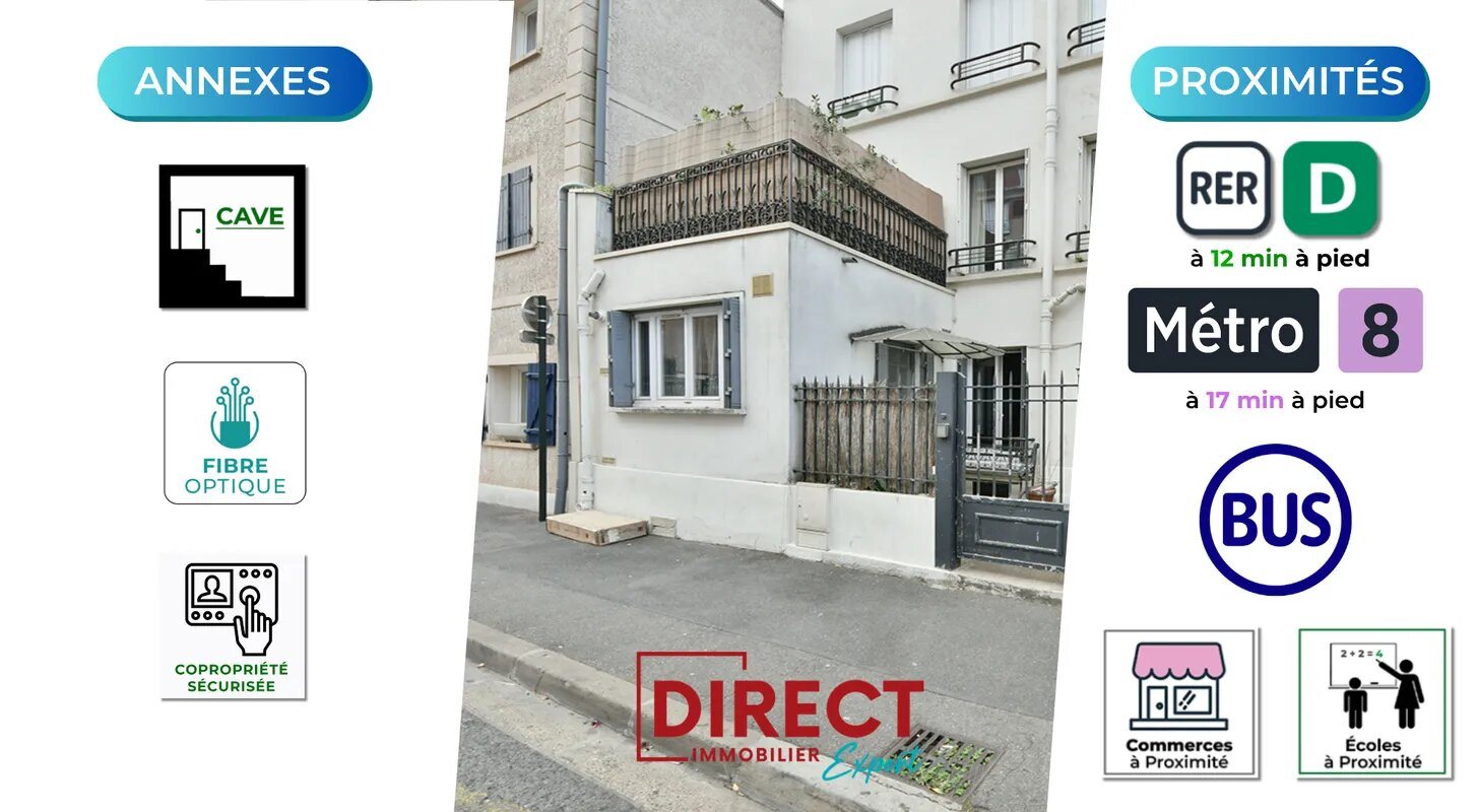 Appartement à vendre, 33m², Alfortville