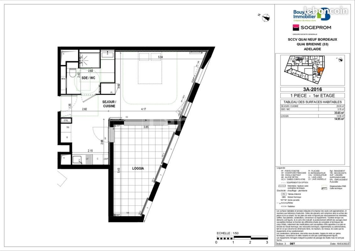 Appartement à louer, 35m², Bordeaux