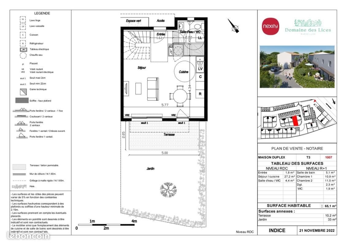 Maison à louer, 65m², Marseillan