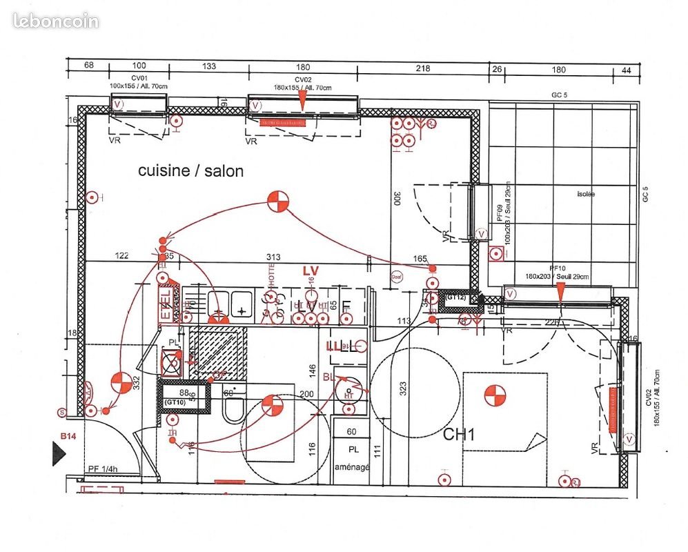 Appartement à louer, 45m², Villeurbanne