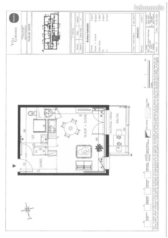 Appartement à louer, 28m², Bonchamp-lès-Laval