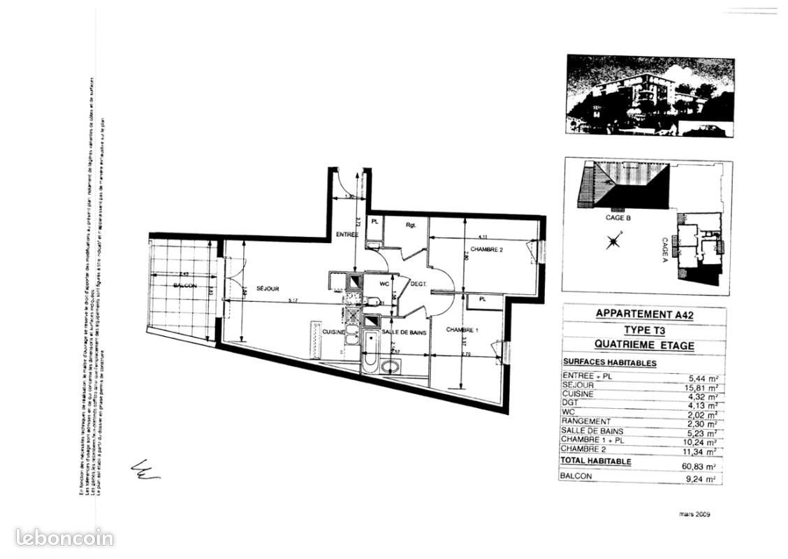 Appartement à vendre, 60m², Ramonville-Saint-Agne