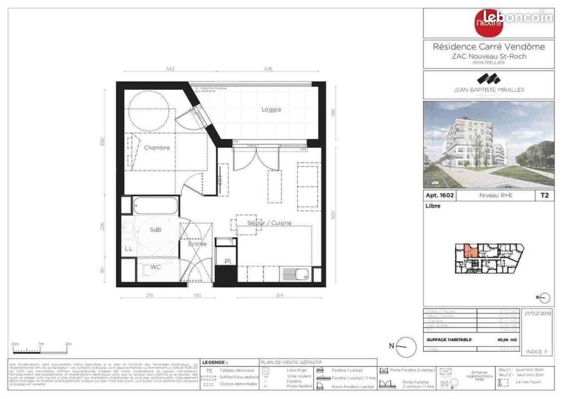 Appartement à louer, 40m², Montpellier