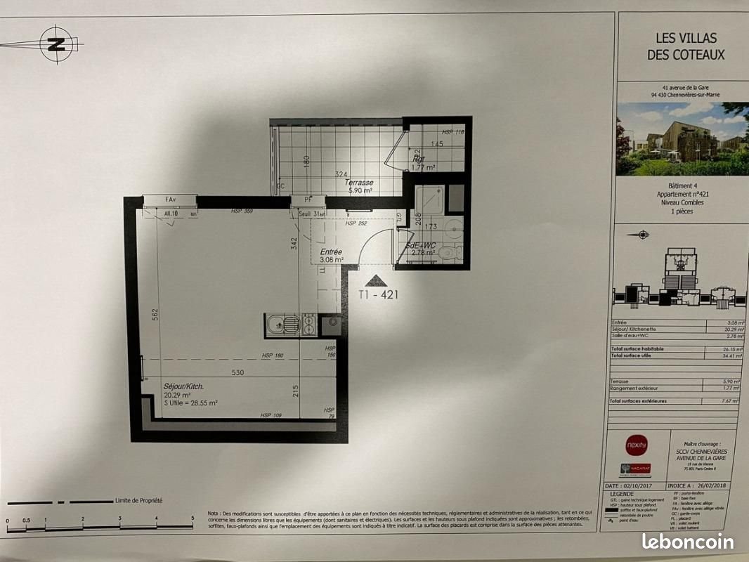 Appartement à louer, 26m², Chennevières-sur-Marne