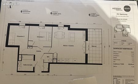 Appartement à louer, 62m², Gleizé