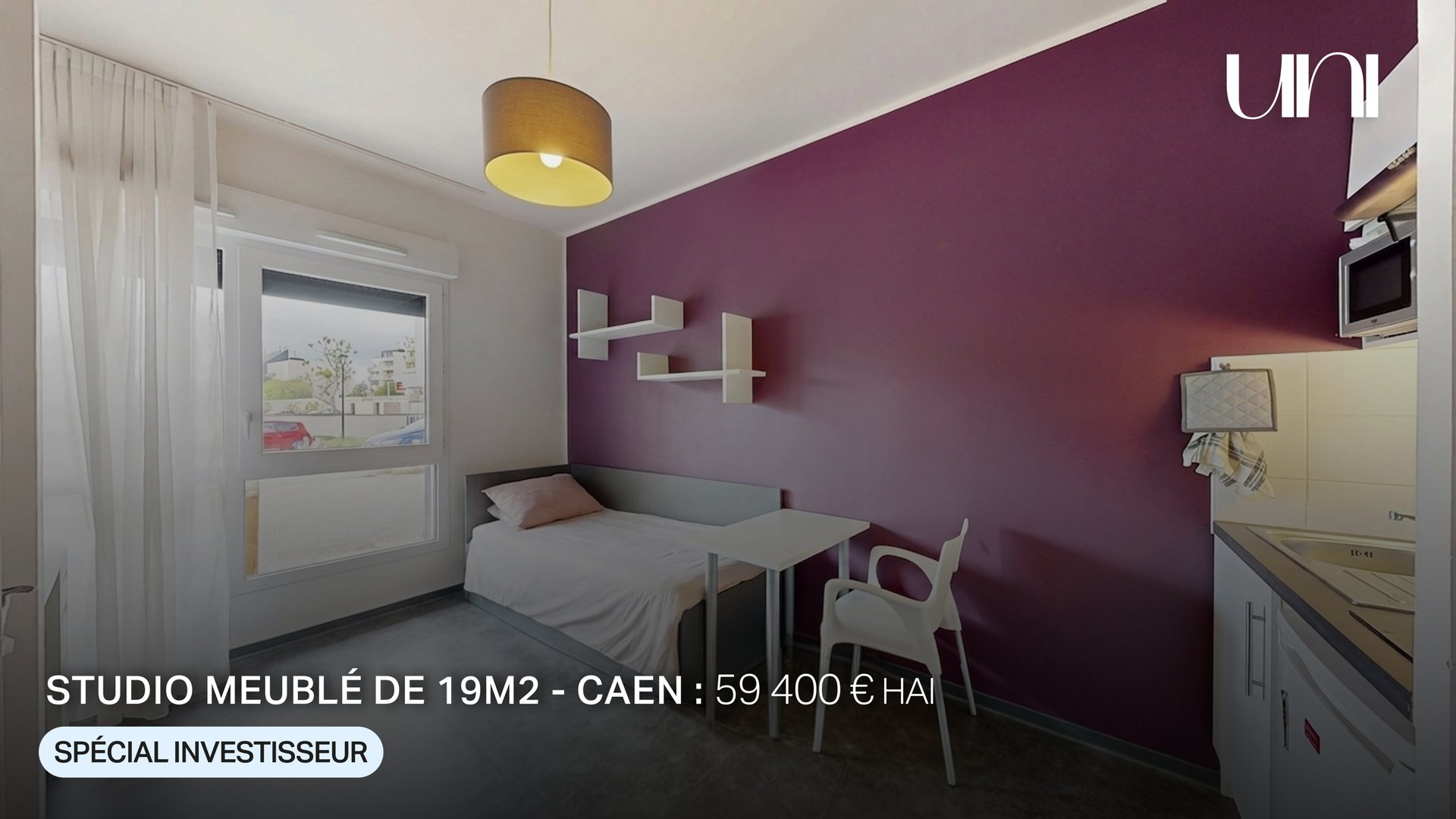 Appartement à vendre, 19m², Caen