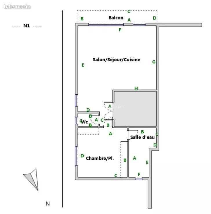 Appartement à vendre, 56m², Aubagne