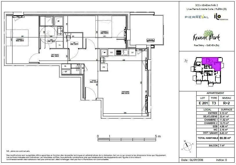 Appartement à louer, 65m², Quéven