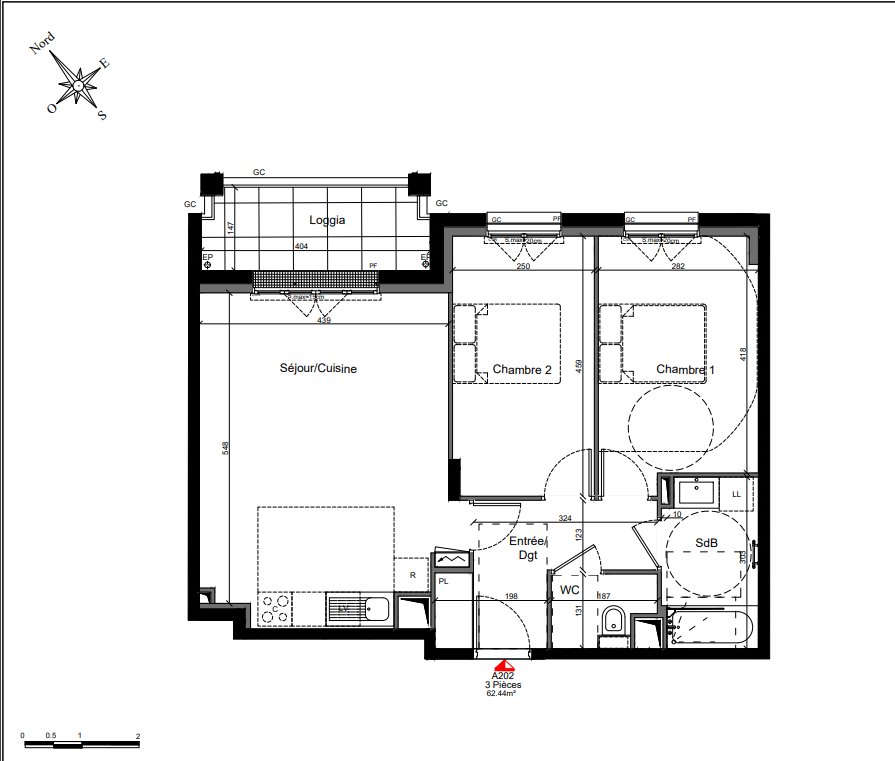 Appartement à vendre, 62m², Clamart