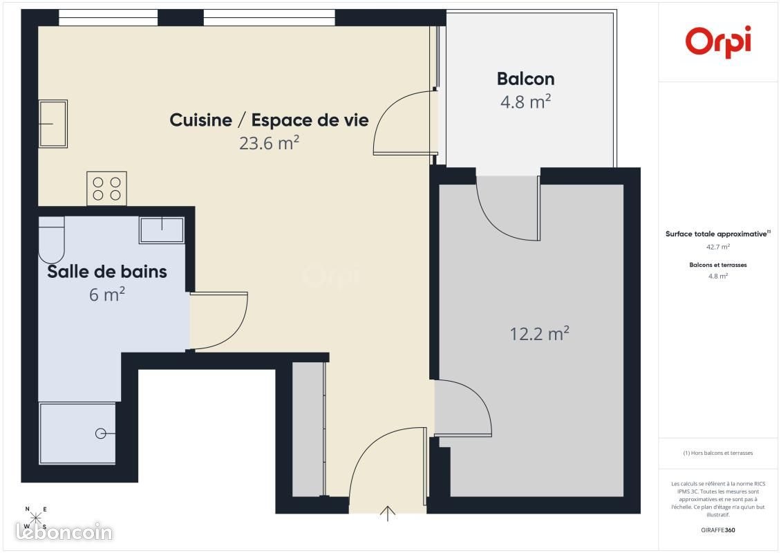 Appartement à vendre, 42m², Strasbourg