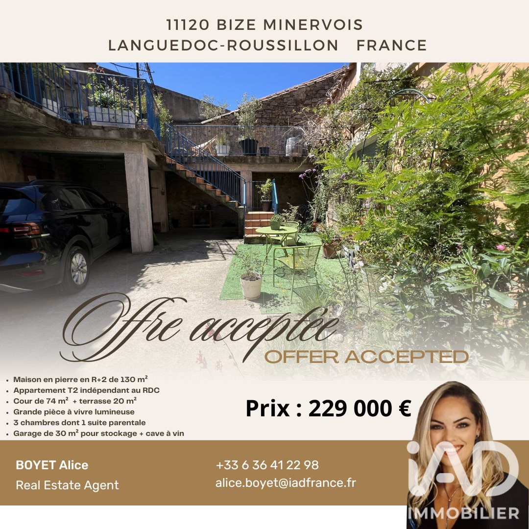Maison à vendre, 167m², Bize-Minervois