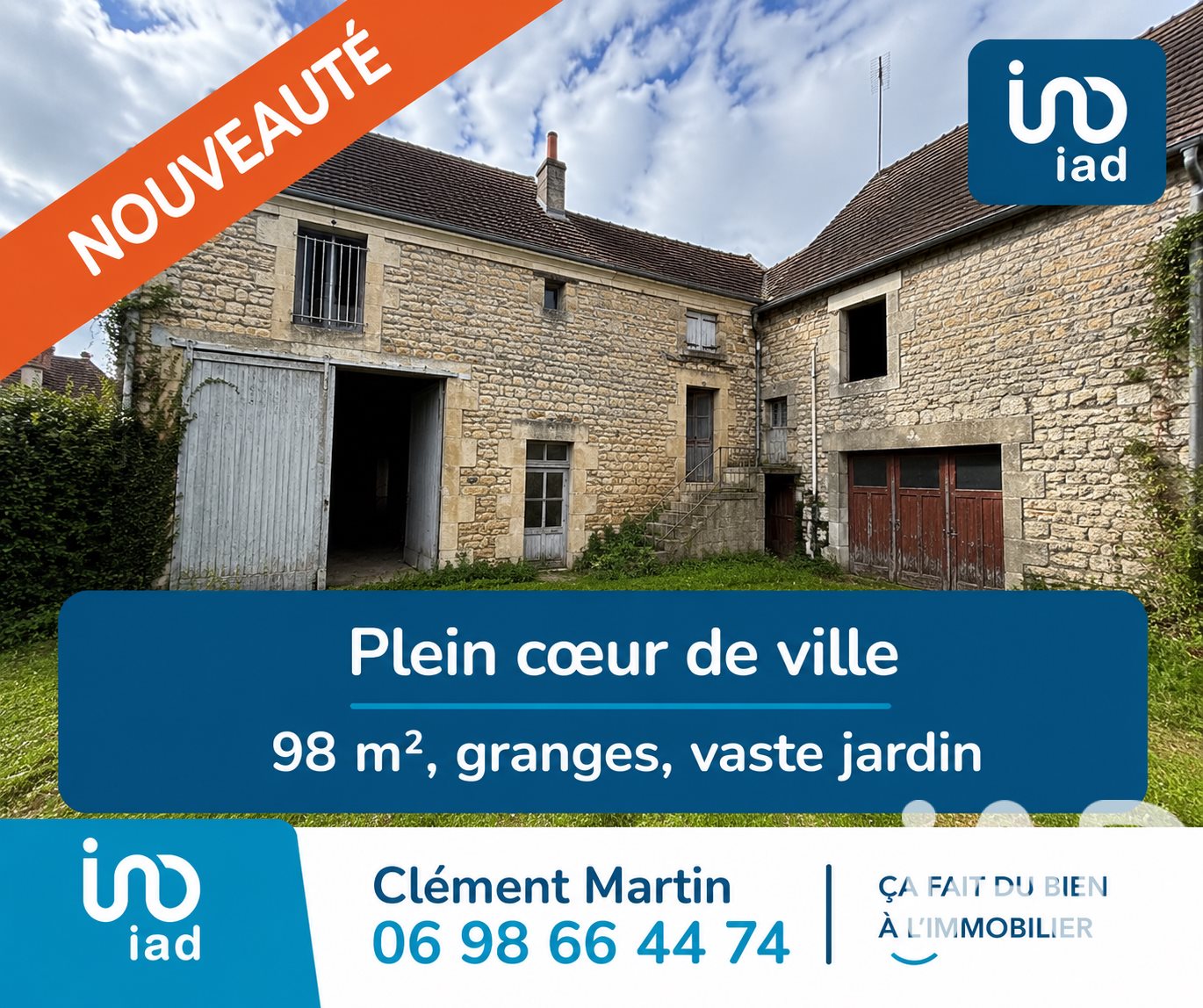 Maison à vendre, 92m², Déols
