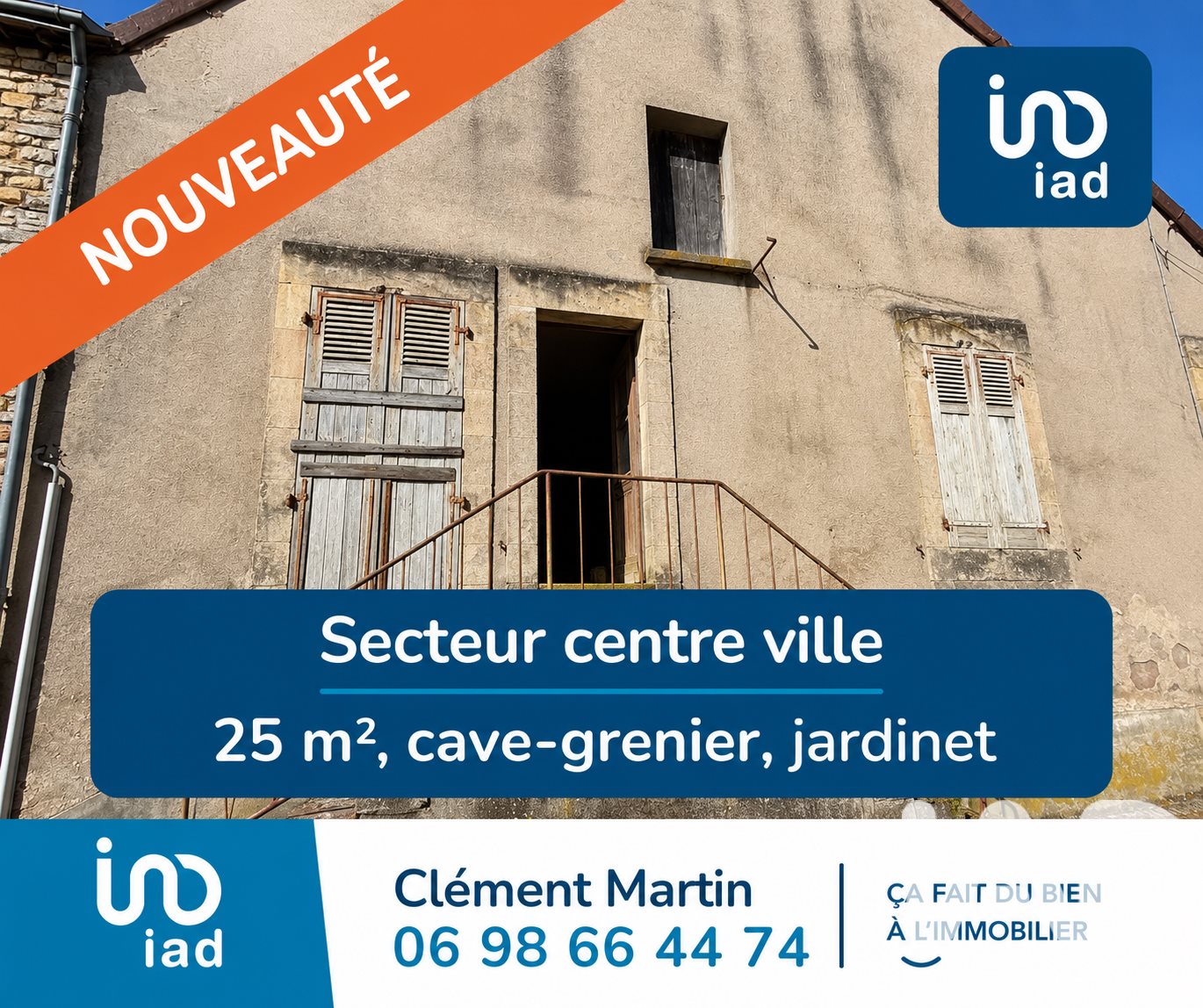 Maison à vendre, 25m², Déols