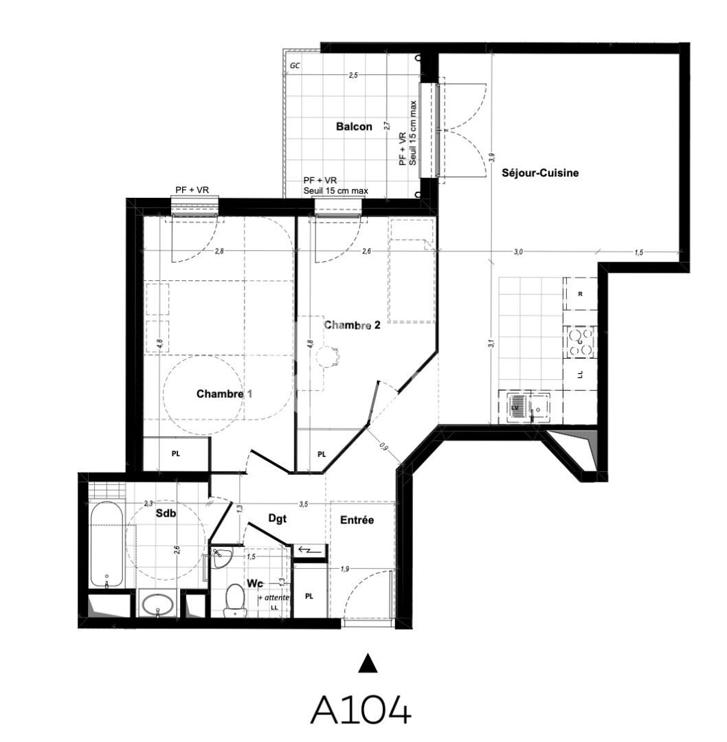 Appartement à louer, 67m², Aubervilliers