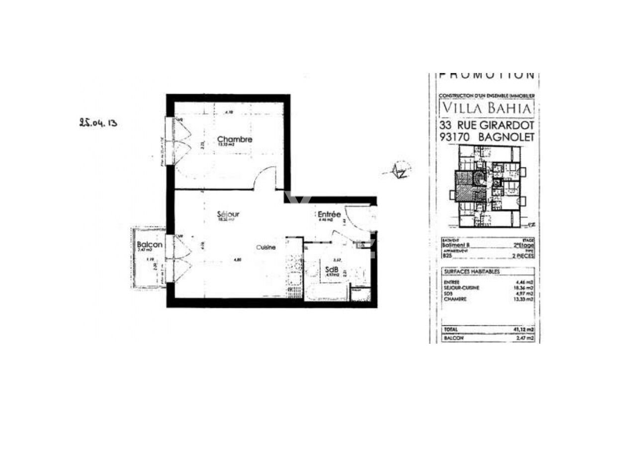 Appartement à louer, 41m², Bagnolet