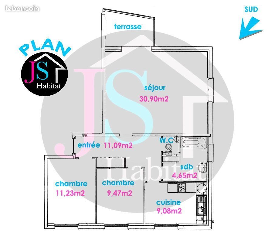 Appartement à vendre, 77m², Obernai
