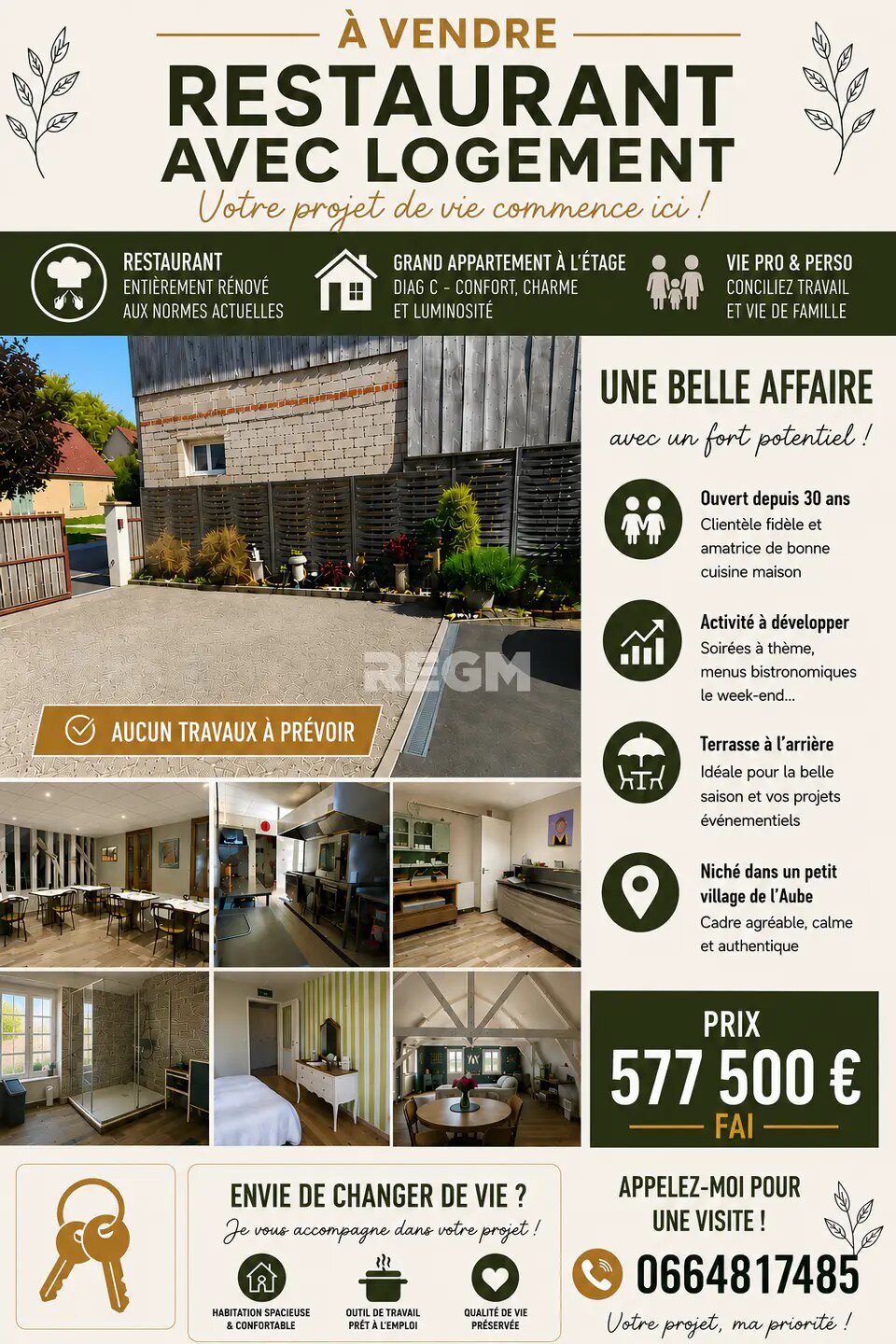 Maison à vendre, 360m², Saint-Léger-près-Troyes