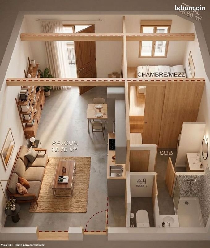Appartement à vendre, 46m², Angers