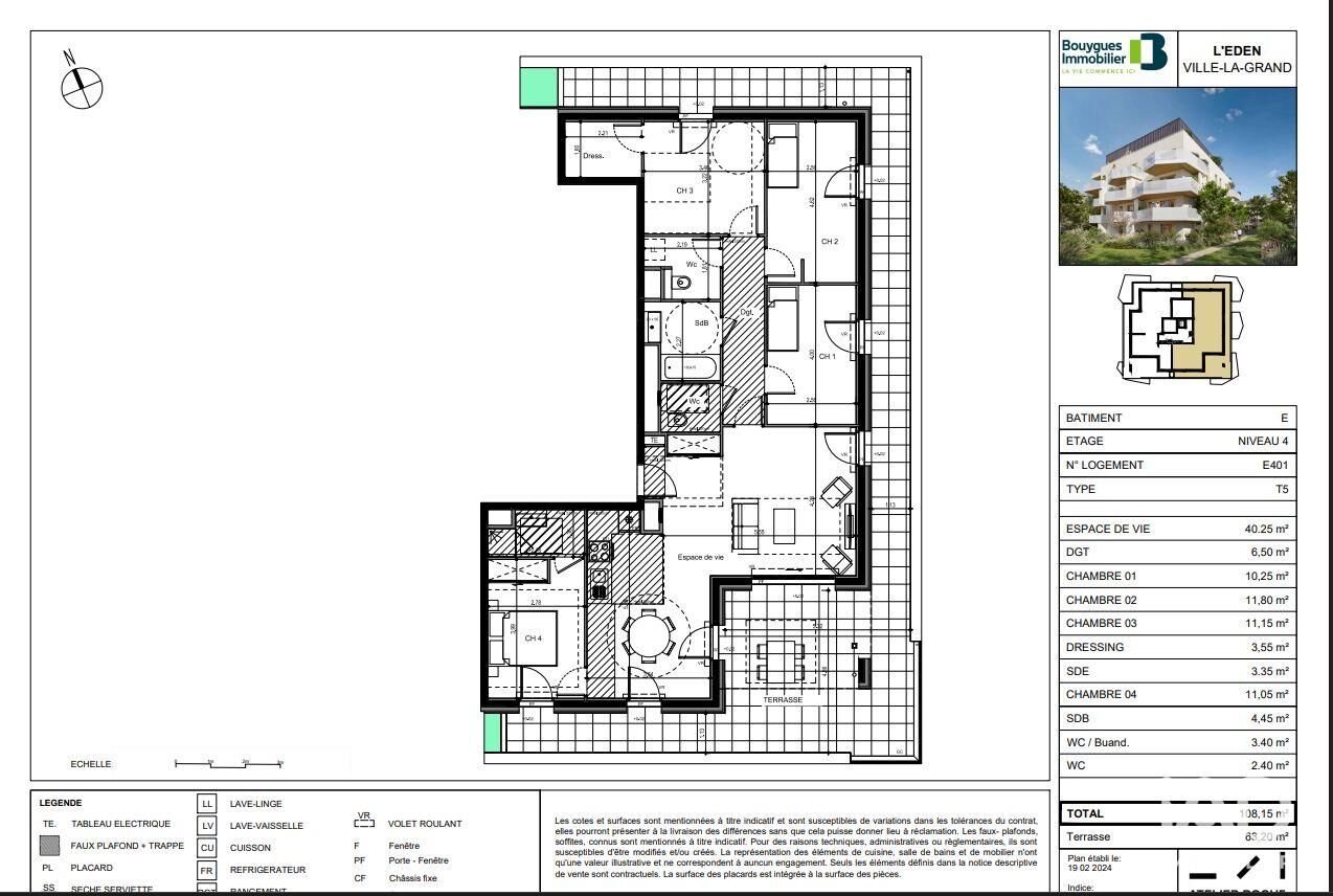Appartement à vendre, 108m², Ville-la-Grand