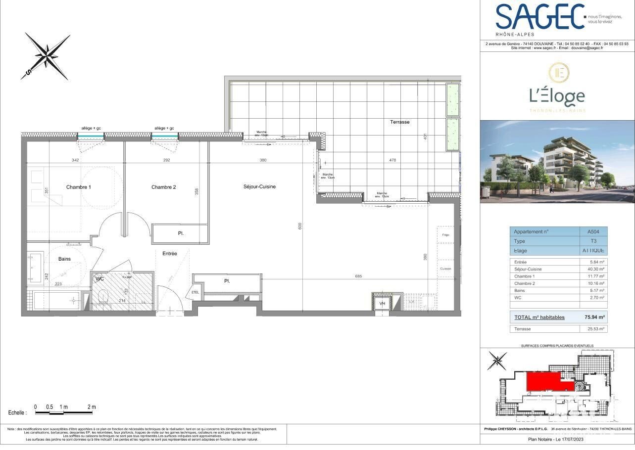 Appartement à vendre, 75m², Thonon-les-Bains