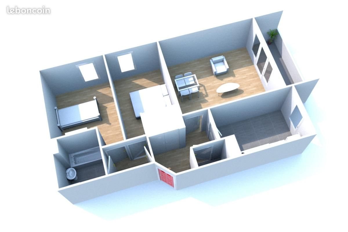 Appartement à louer, 65m², Montivilliers