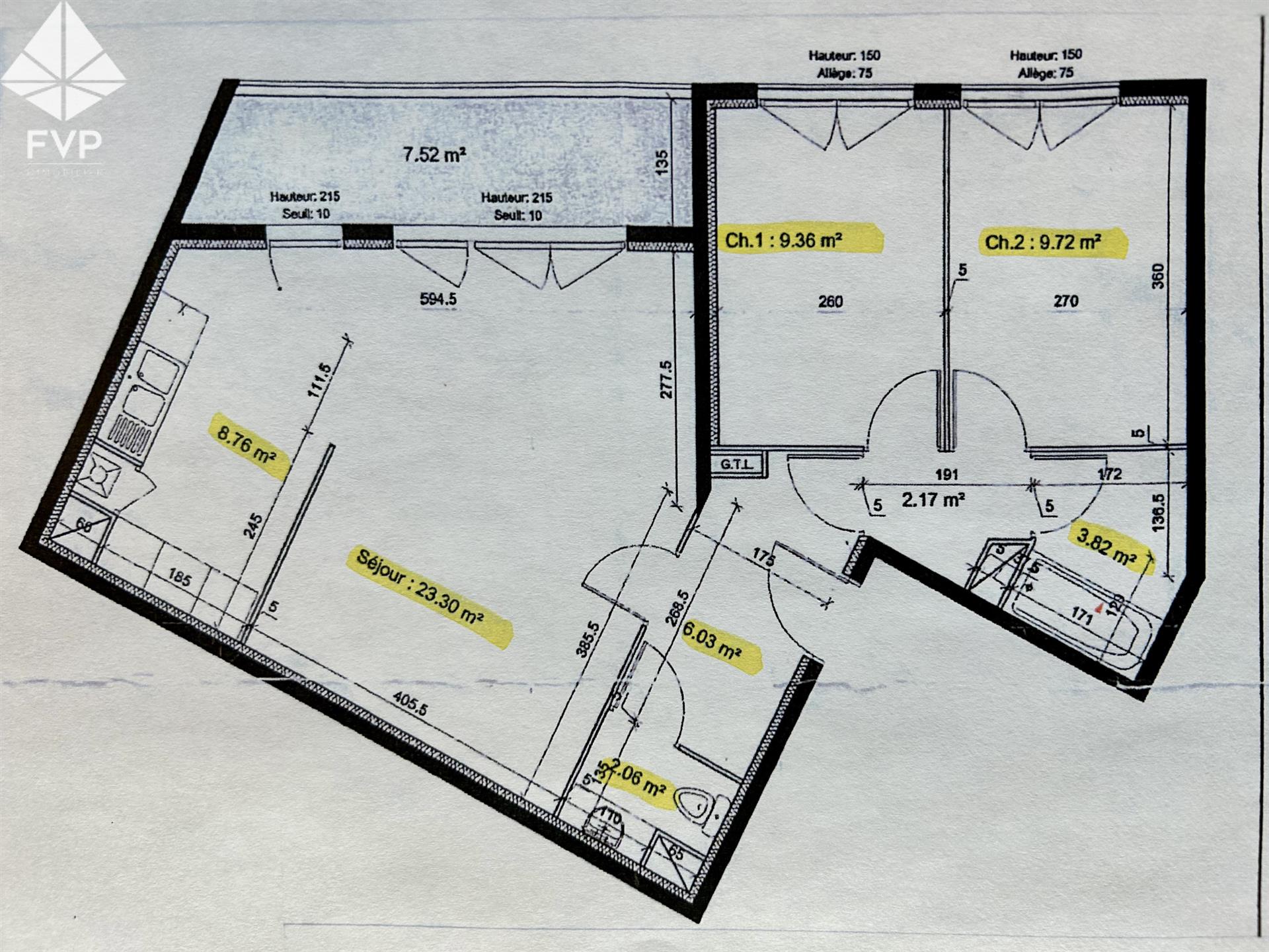 Appartement à vendre, 65m², Fécamp