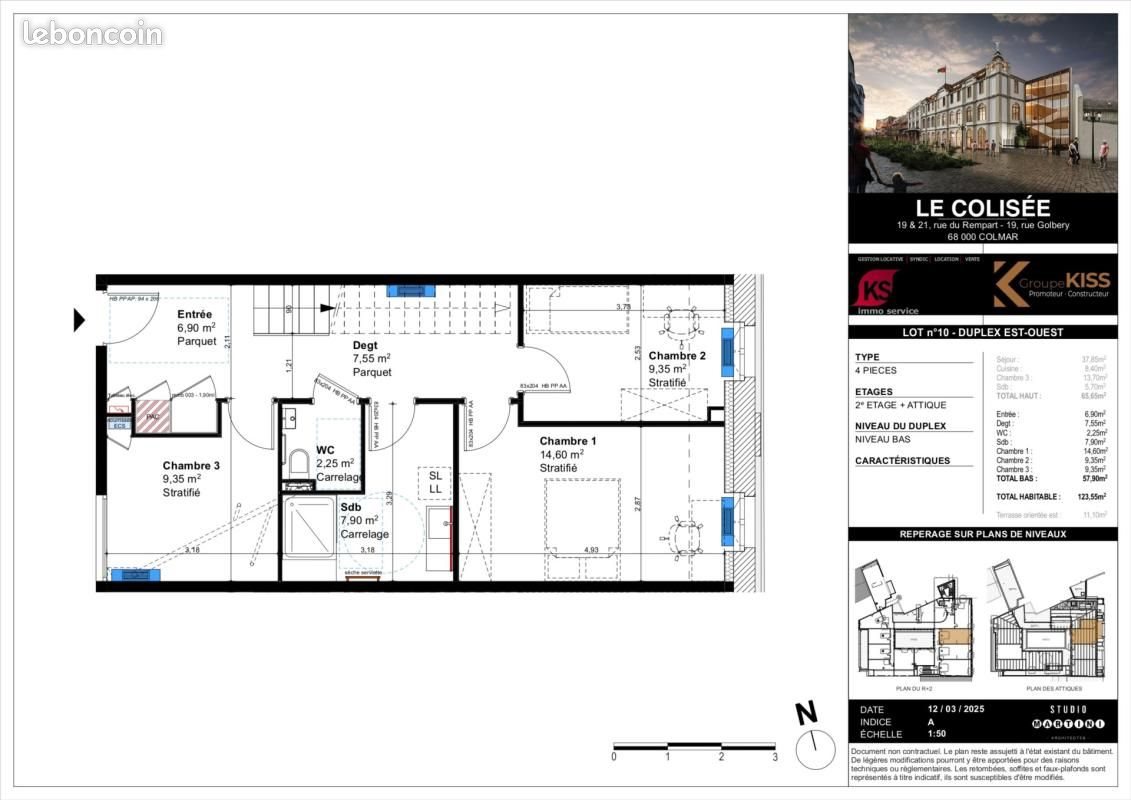 Appartement à vendre, 123m², Colmar