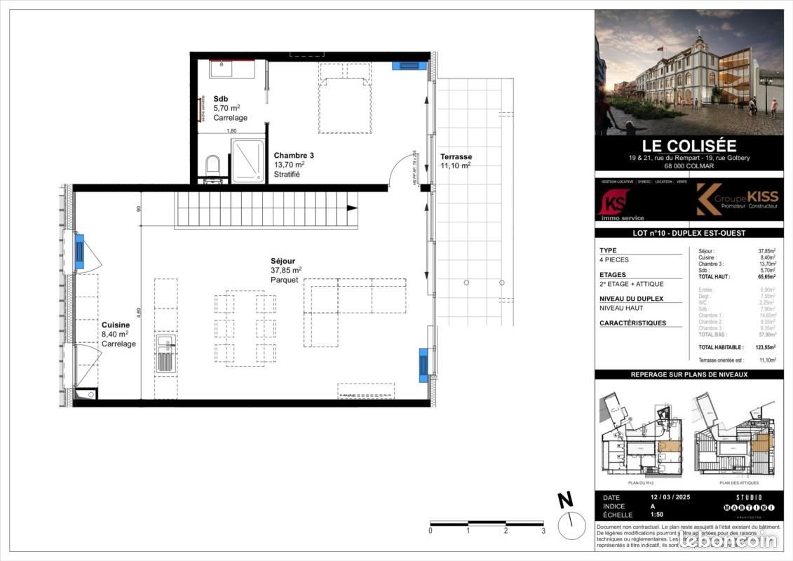 Appartement à vendre, 123m², Colmar