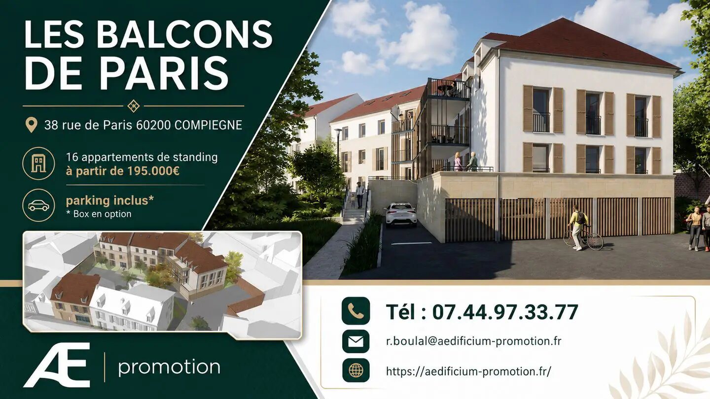 Appartement à vendre, 37m², Compiègne