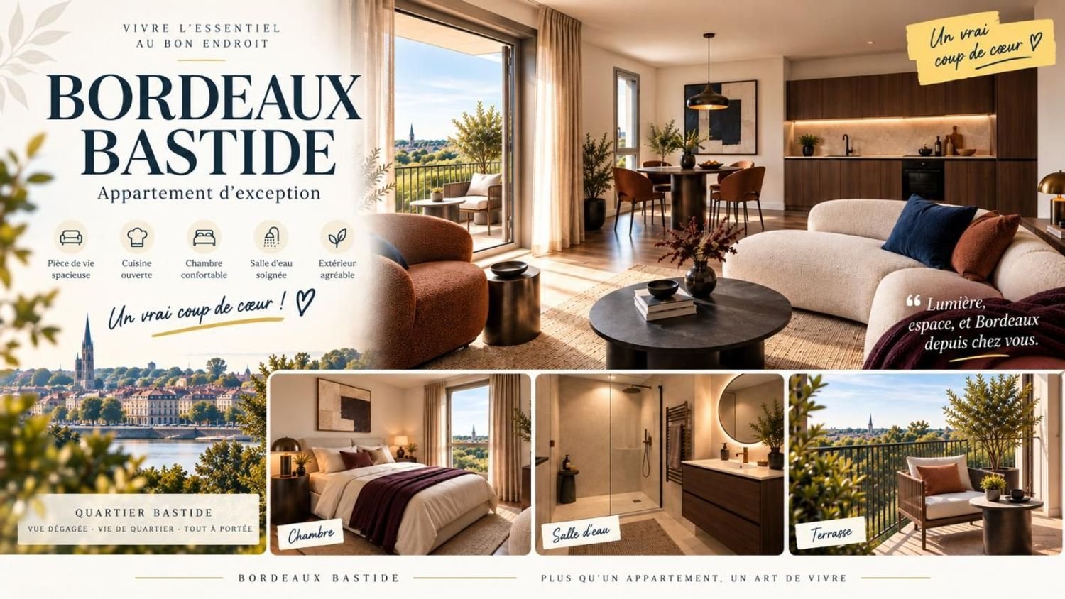 Appartement à vendre, 51m², Bordeaux