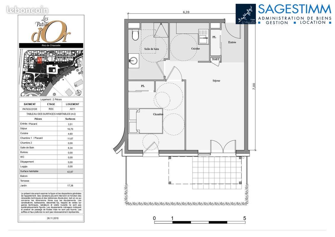 Appartement à louer, 43m², Fleury-les-Aubrais